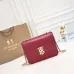 Burberry Leather Shoulder Bag with Chain Strap #A45669