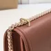 Burberry Leather Shoulder Bag with Chain Strap #A45669