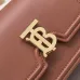 Burberry Leather Shoulder Bag with Chain Strap #A45669