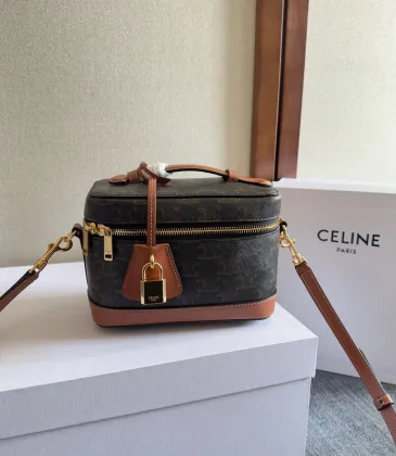 Celine Triomphe Canvas and Leather Box Bag #A45665