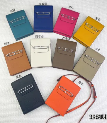 Hermes  Fashion new style card bag and wallets  and phone bag sliver logo 18*12*3cm  #A23785