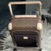 Louis Vuitton Classic Monogram Canvas Luggage in Brown and Black 20 inch #A46398