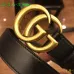 Leather Men's Gucci AAA+ black Belts double G buckle 3.8cm #9111462