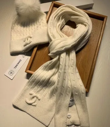 Chanel Wool knitted Scarf and cap #999909619