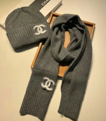 Chanel Wool knitted Scarf and cap #999909631