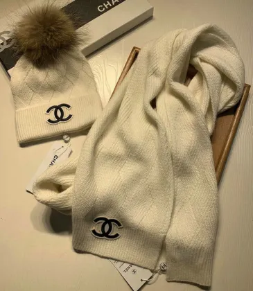 Chanel Wool knitted Scarf and cap #999909634