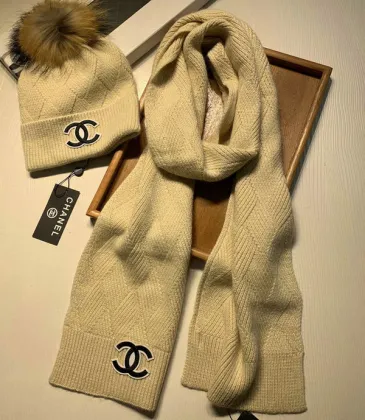 Chanel Wool knitted Scarf and cap #999909638