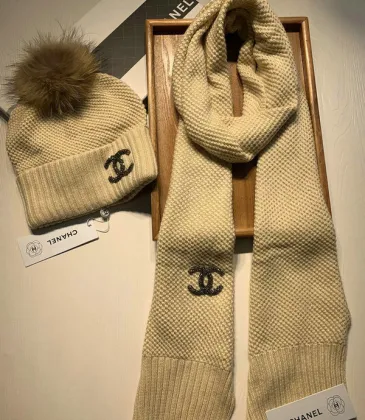 Chanel Wool knitted Scarf and cap #999909640