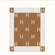 Hermes Brown Avalon Blanket #999916052