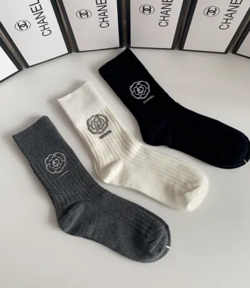 Chanel socks (3 pairs) #A31216