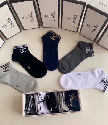 Chanel socks (5 pairs) #A24186