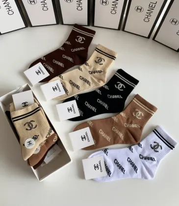 Chanel socks (5 pairs) #A31215