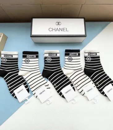 Chanel socks (5 pairs) #A41949