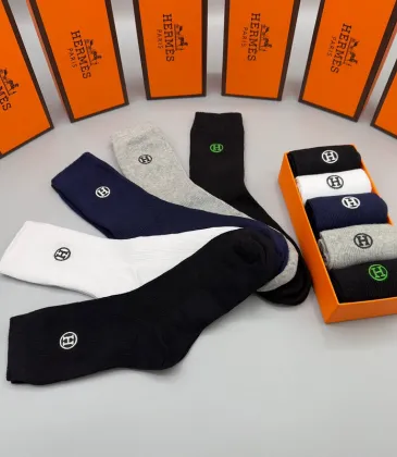 Hermes socks (5 pairs) #A31222