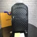 Louis Vuitton premium leather black checker backpack #9120858