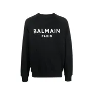 Balmain Pairs Hoodie Black #A44484