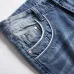 2021 new men's jeans blue stretch European and American personality zipper decoration jeans trendy men #99905875