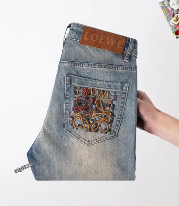 Loewe Distressed Patchwork Denim with Logo Detail #A45785