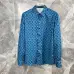 Louis Vuitton Monogram long sleeve shirt Black/Blue/White #9999938390