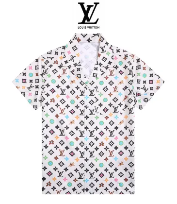 Louis Vuitton Shirts for Louis Vuitton Short sleeve shirts for men #A38655