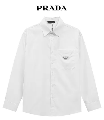 Prada Shirts for Prada long-sleeved shirts for men #A43288