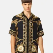 Versace Shirts for Versace Shorts-Sleeveds Shirts For Men #999919947