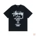  Stussy SS23 World Tour Series Alphabet Print Unisex Short Sleeve T-shirt #A33152