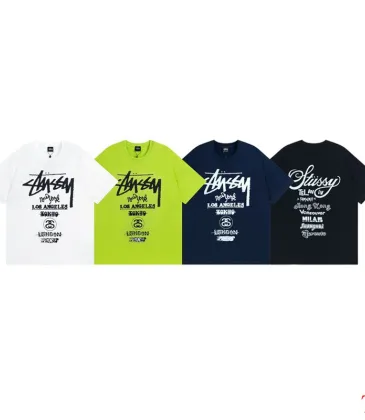  Stussy SS23 World Tour Series Alphabet Print Unisex Short Sleeve T-shirt #A33152