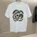 Chanel T-shirt  camellia flower Black/White #A46405