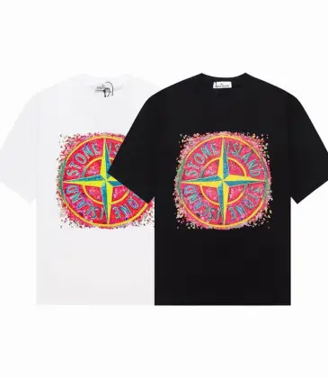 Stone Island T-Shirts for Men Black/White #A47336