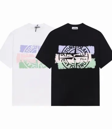 Stone Island T-Shirts for Men Black/White #A47337