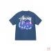 Stussy 2024 New Summer Collection Dice and Alphabet Print Loose Half Sleeve Stussy T-shirt for Men and Women, 230g Pure Cotton Tubular Fabric, Sizes S-XXL #A33191