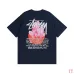 Stussy Crystal Diamond Reflective print short-sleeved T-shirt for men and women #A33135