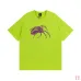 Stussy Spider pattern printed loose short-sleeved T-shirt for men and women, 230g pure cotton stussy cylindrical fabric  #A33115