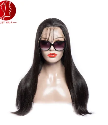 Human hair wigs Front lace human wig headgear 150% density #999914450