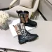 Burberry double zipper children's leather boots #A31265