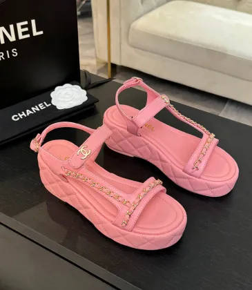 Good Quality Chanel Designer Sandals  Comfortable Wedge Style #A45803