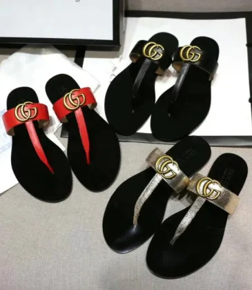 Women's Gucci leather Slippers gucci flip flops #9120220