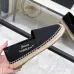 YSL women's espadrilles Flats Black/Gold/White/Pink #A44171