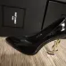 YSL High Heel Shoes YSL black leather 10.5cm heel #999929722