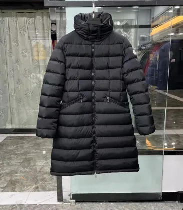 Moncler long down jacket for women black #999935027