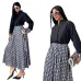 Dior Long-Sleeve Shirt with CD Print Maxi Skirt #A46535