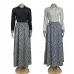 Dior Long-Sleeve Shirt with CD Print Maxi Skirt #A46535