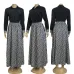 Dior Long-Sleeve Shirt with CD Print Maxi Skirt #A46535