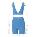 Hot goods 2021 summer hot selling women's wear new V-neck sports Yoga suit women's wholesale #999902416