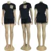 Women's Gucci GG Pattern T-Shirt  Shorts Set #A46484