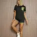 Women's Gucci GG Pattern T-Shirt  Shorts Set #A46484