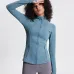 2021 autumn and winter models  stretch zipper running long-sleeved yoga sports jacket women #999901216