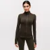 2021 autumn and winter models  stretch zipper running long-sleeved yoga sports jacket women #999901216